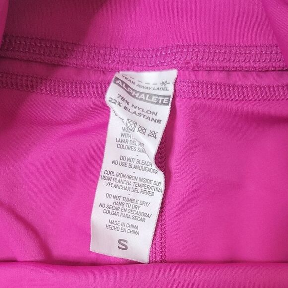 Alphalete Magenta Women's Bike Shorts - Picture 2 of 5